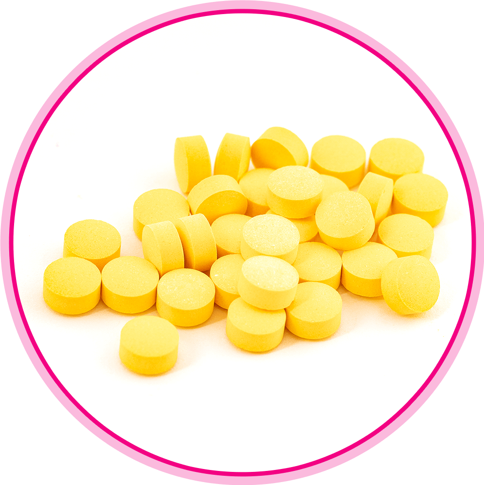 商品の錠剤の写真